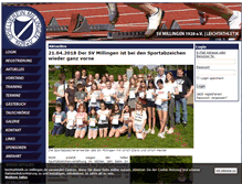 Tablet Screenshot of leichtathletik.sv-millingen.de
